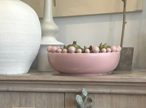 Revival Circular Bobble Bowl - Matte Rose