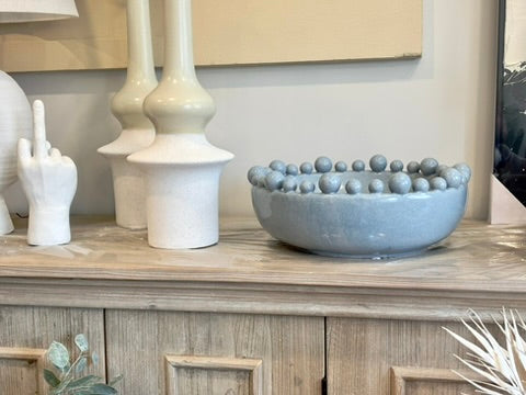 Revival Circular Bobble Bowl - Sandy Blue