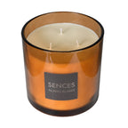 Large Sences Amber 3 Wick Candle image 2