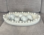 Aquilla Oval Bobble Bowl - White