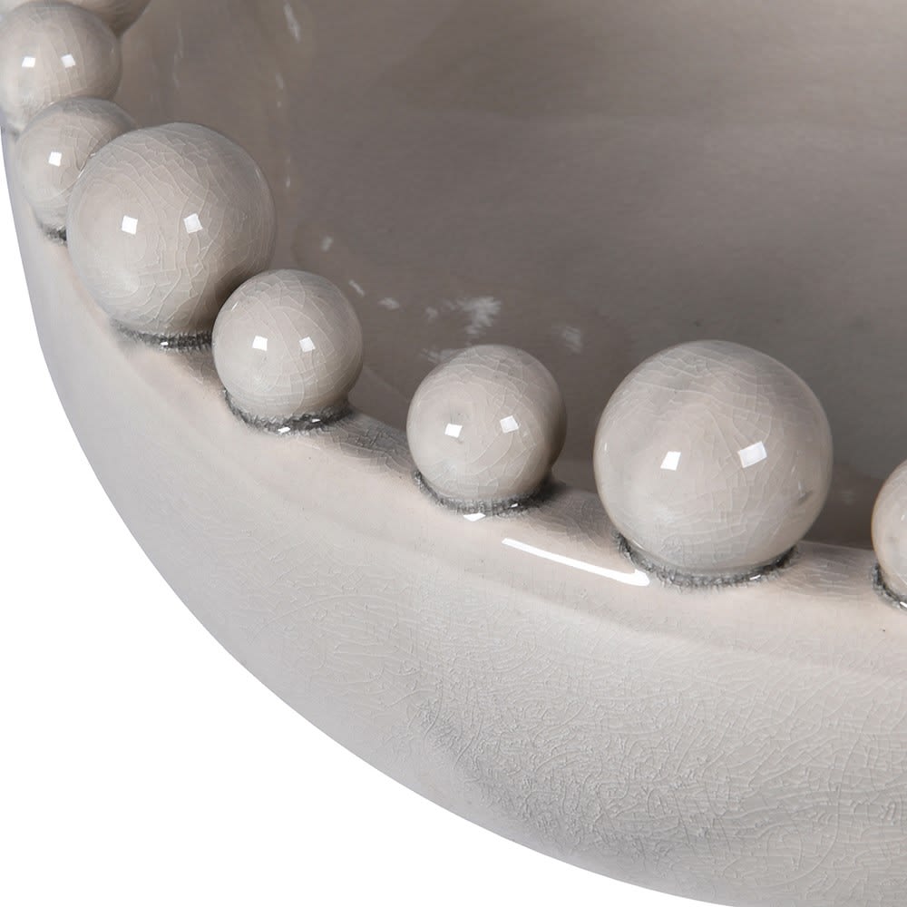 Revival Circular Bobble Bowl - Cream