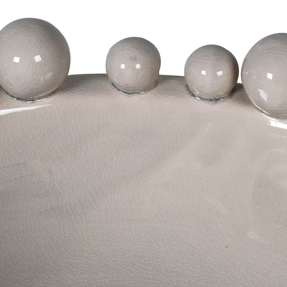Revival Circular Bobble Bowl - Cream