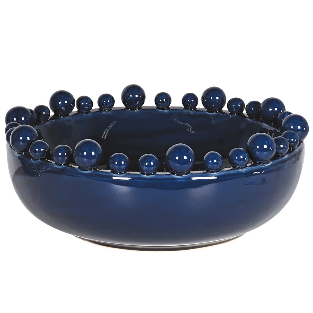 Revival Circular Bobble Bowl - Dark Blue