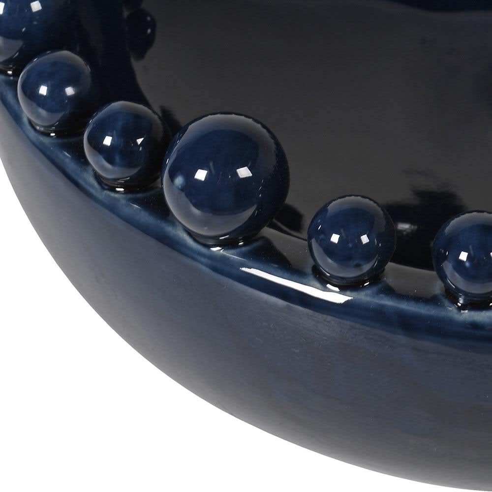 Revival Circular Bobble Bowl - Dark Blue