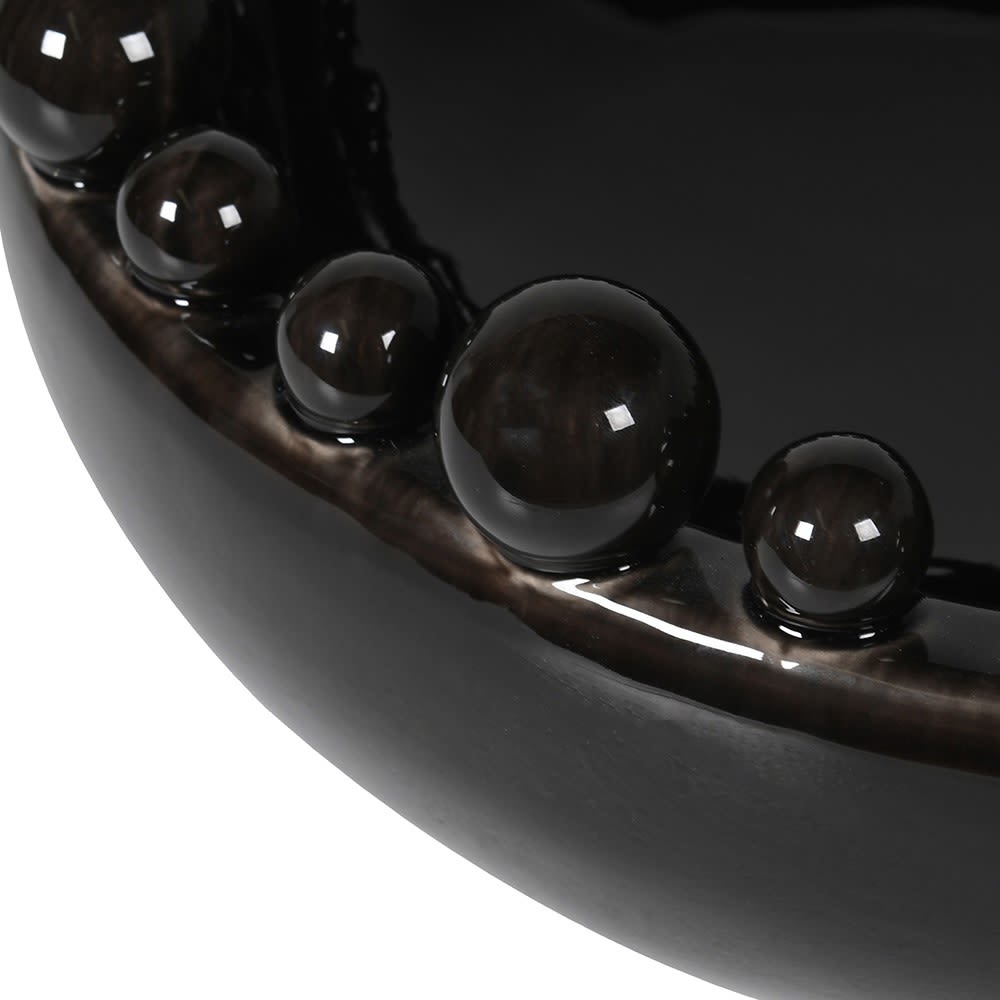 Revival Circular Bobble Bowl - Black
