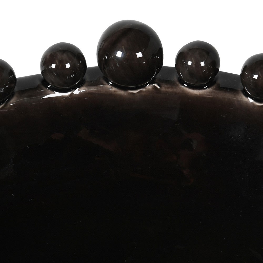 Revival Circular Bobble Bowl - Black