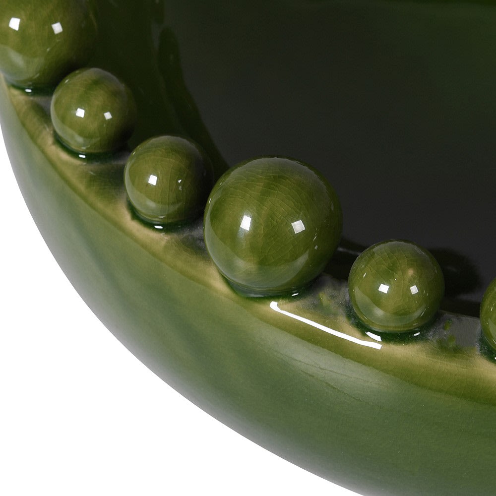 Revival Circular Bobble Bowl - Green