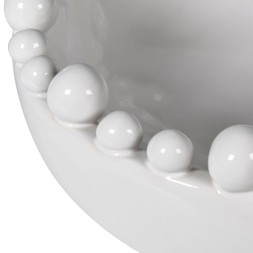 Revival Circular Bobble Bowl - White
