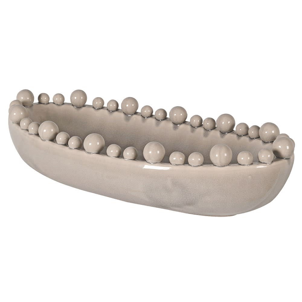 Aquilla Oval Bobble Bowl - Cream