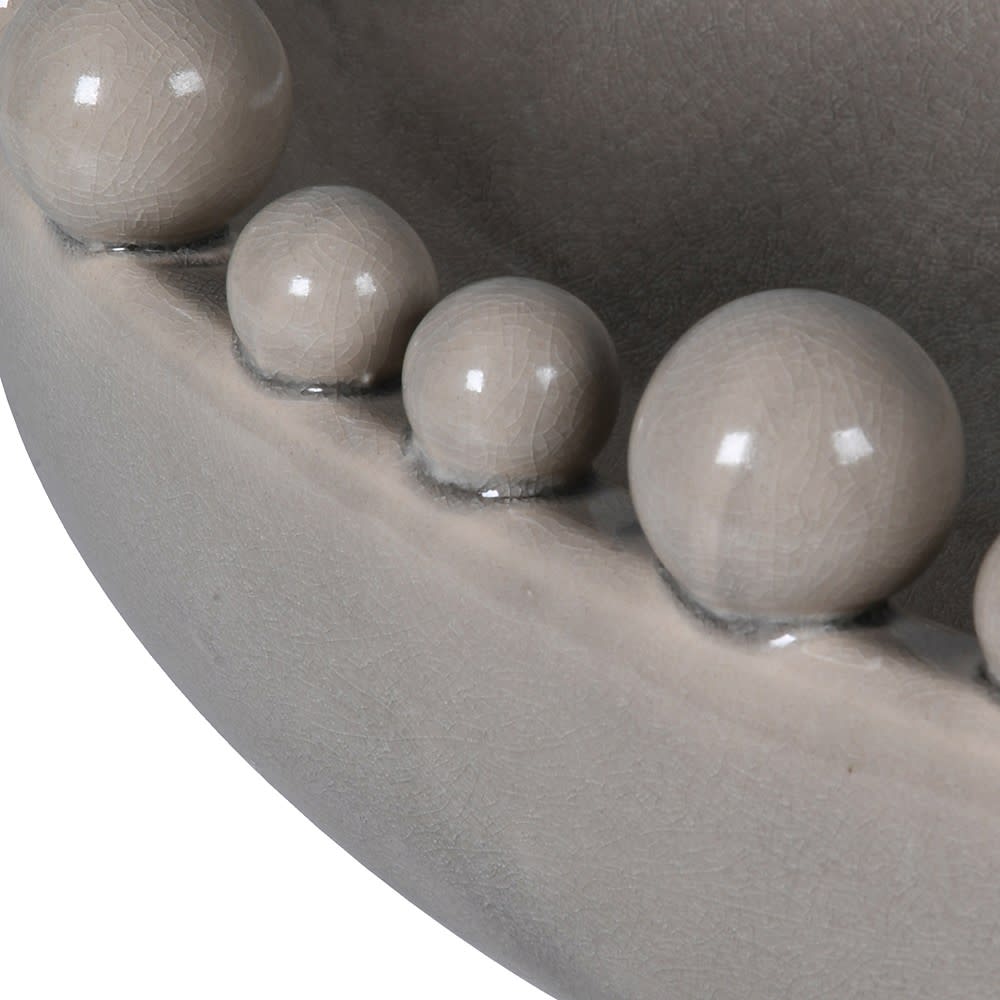 Aquilla Oval Bobble Bowl - Cream