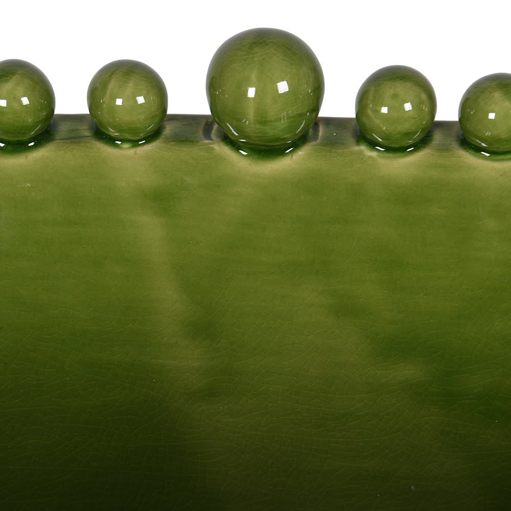 Aquilla Oval Bobble Bowl - Green