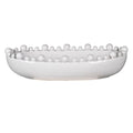 Aquilla Oval Bobble Bowl - White