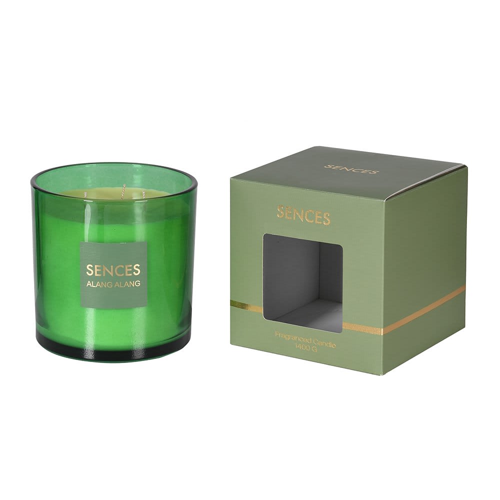Large Sences Citrus Verbena 3 Wick Candle image 0