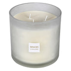 Large Sences White 3 Wick Candle image 1